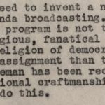 Religious Fanatical Crusade Nelson Poynter 1942 Government Memorandum